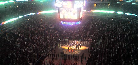 Himno Americano en el United Center