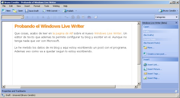 Windows Live Writer Beta